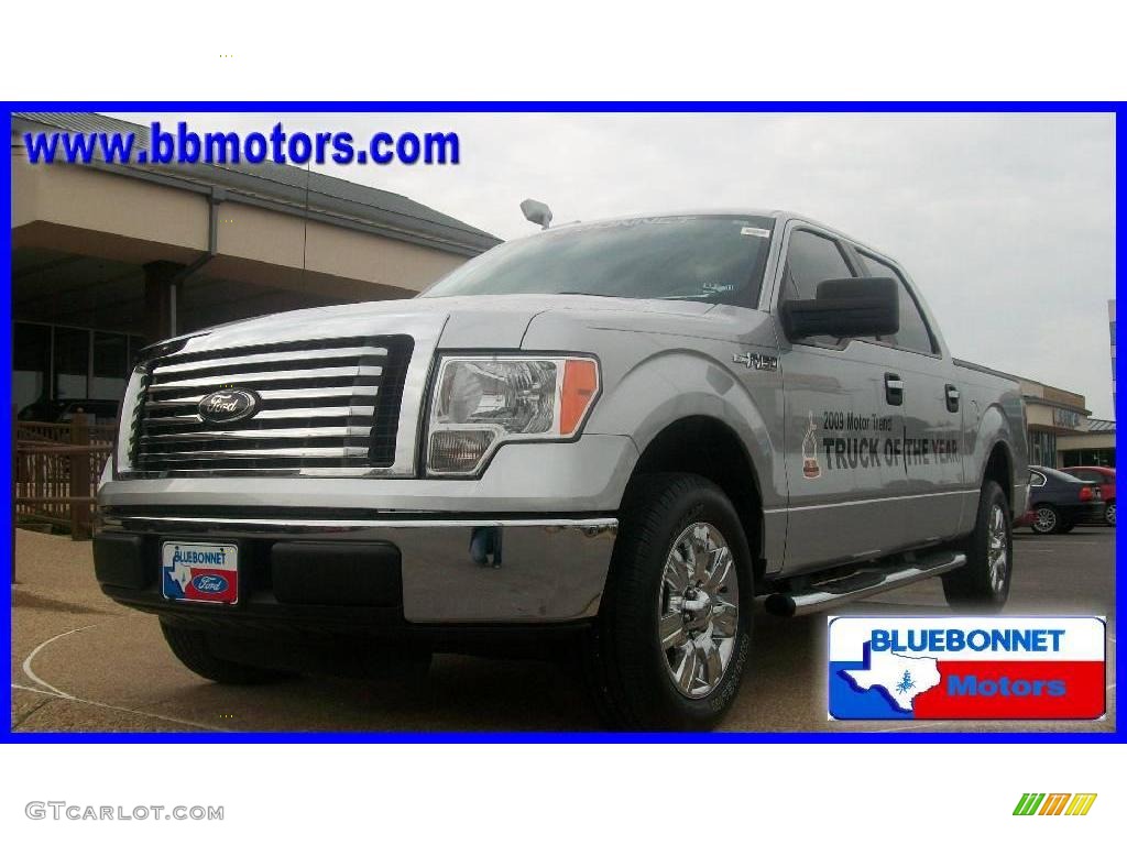 2010 F150 XLT SuperCrew - Ingot Silver Metallic / Medium Stone photo #5