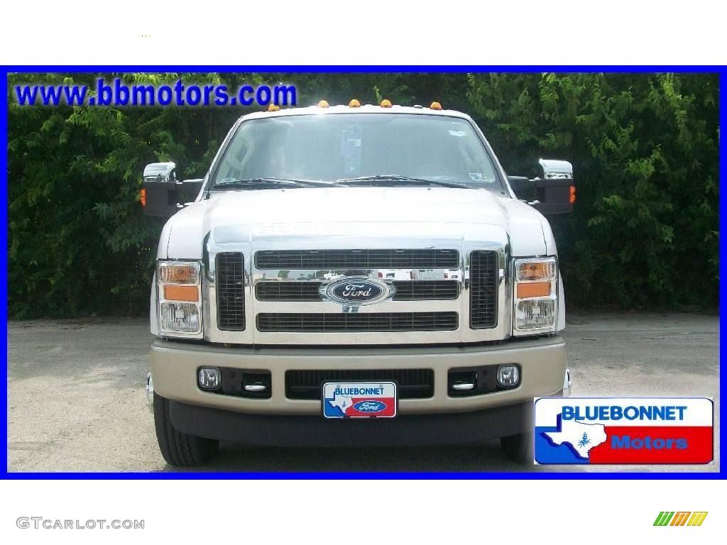 2010 F350 Super Duty King Ranch Crew Cab 4x4 Dually - Oxford White / Chaparral Leather photo #2