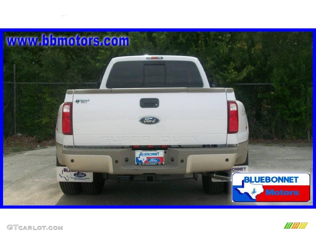 2010 F350 Super Duty King Ranch Crew Cab 4x4 Dually - Oxford White / Chaparral Leather photo #5