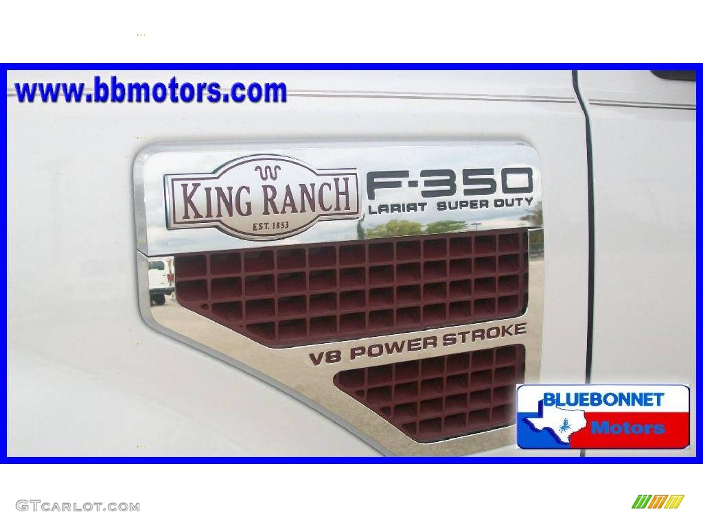 2010 F350 Super Duty King Ranch Crew Cab 4x4 Dually - Oxford White / Chaparral Leather photo #22