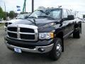 2004 Black Dodge Ram 3500 SLT Quad Cab 4x4 Dually  photo #1