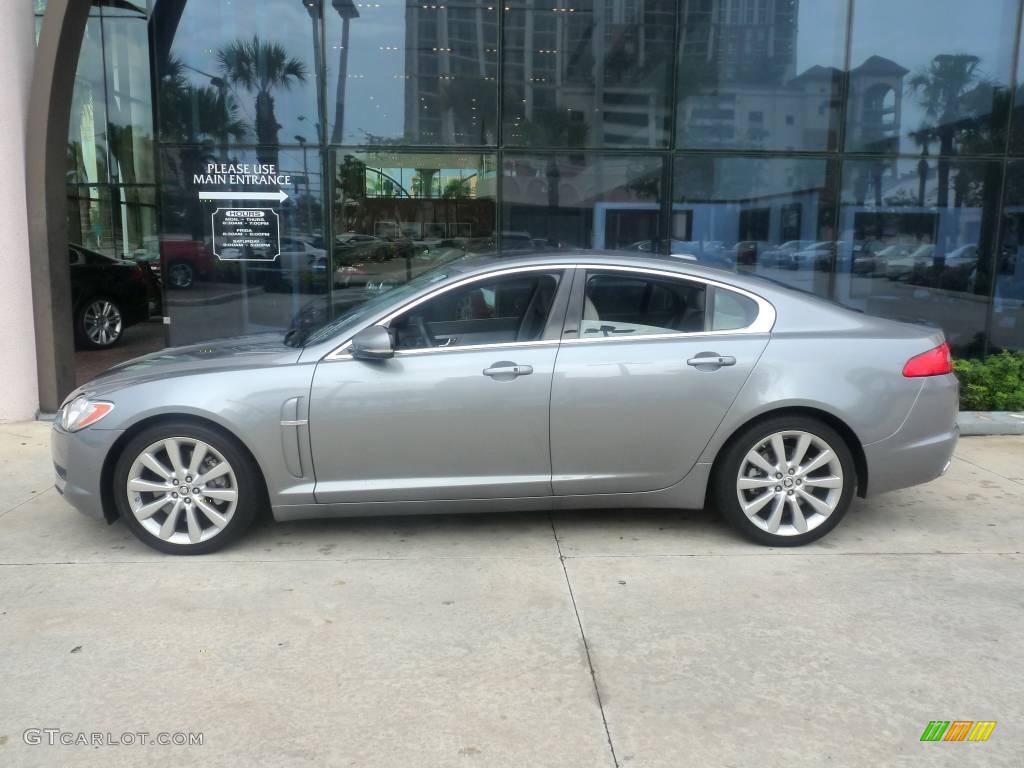 2010 XF Premium Sport Sedan - Lunar Grey Metallic / Dove photo #2