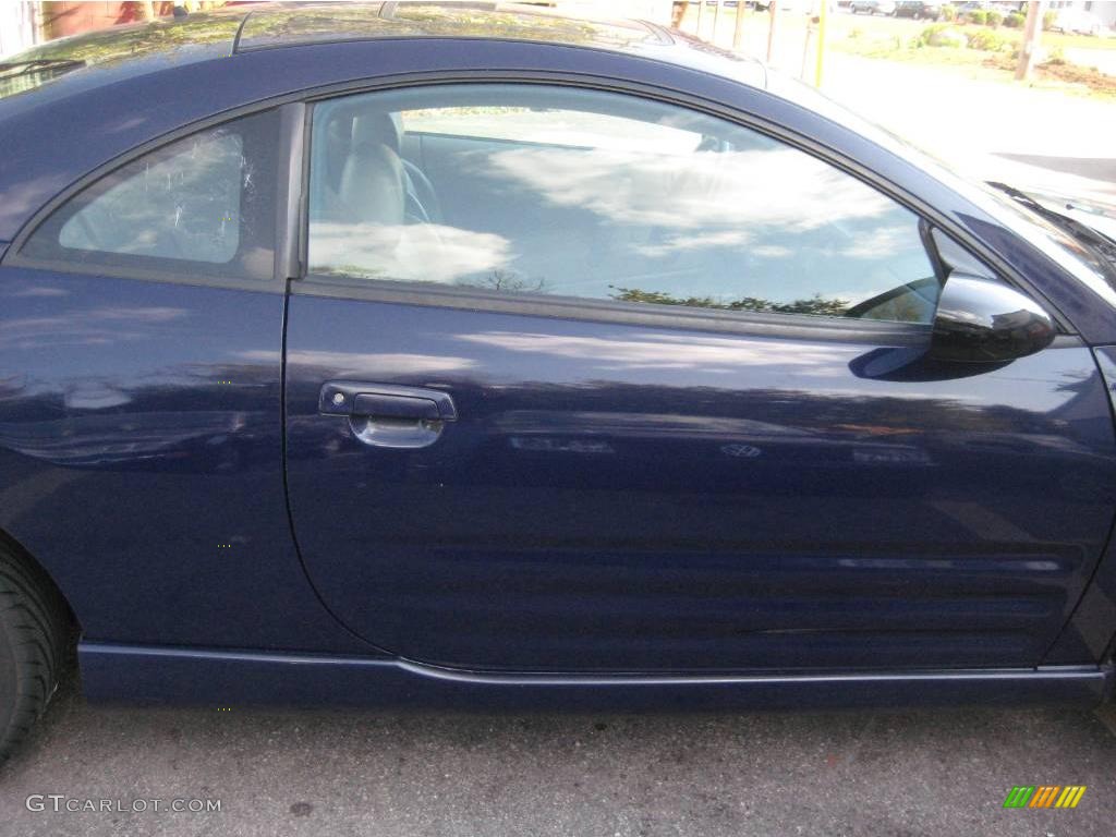 2001 Eclipse GT Coupe - Huntington Blue Pearl / Beige photo #9