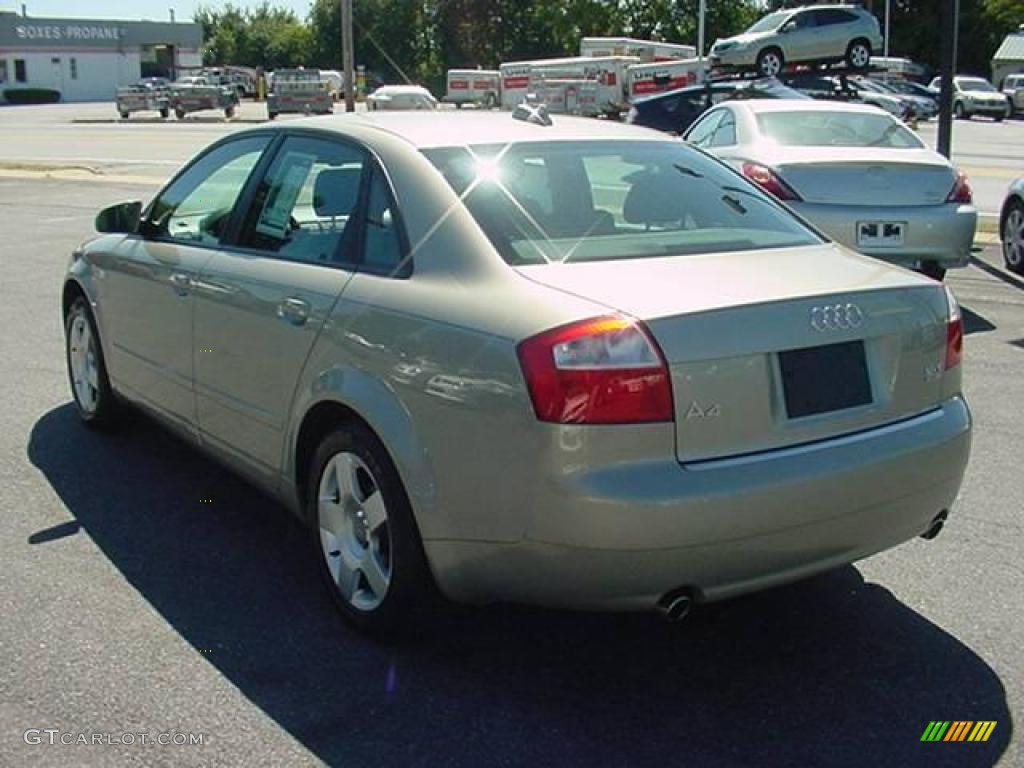 2004 A4 1.8T quattro Sedan - Champagne Metallic / Ebony photo #2