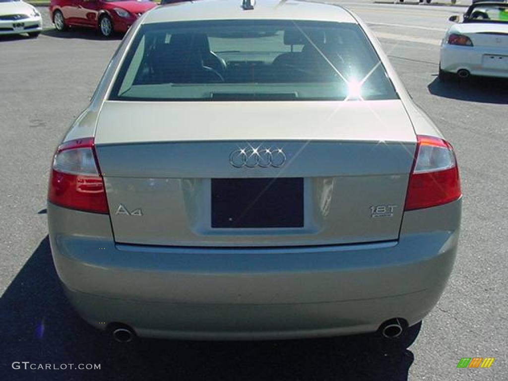 2004 A4 1.8T quattro Sedan - Champagne Metallic / Ebony photo #5