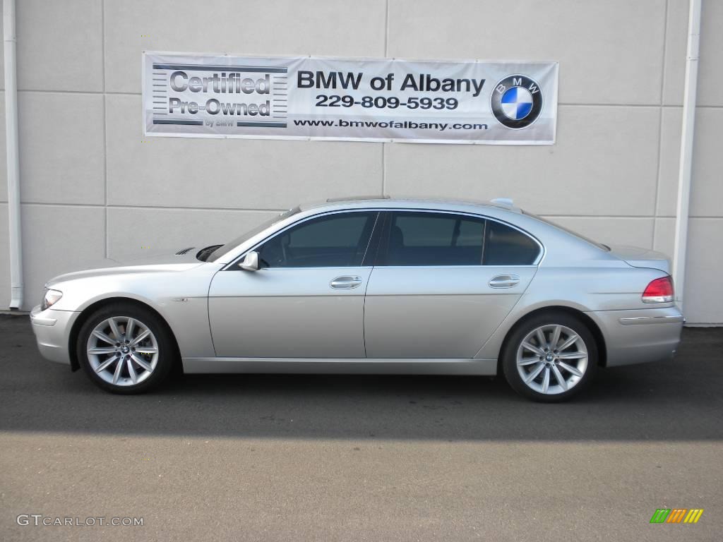 2006 7 Series 750Li Sedan - Titanium Silver Metallic / Basalt Grey/Flannel Grey photo #1