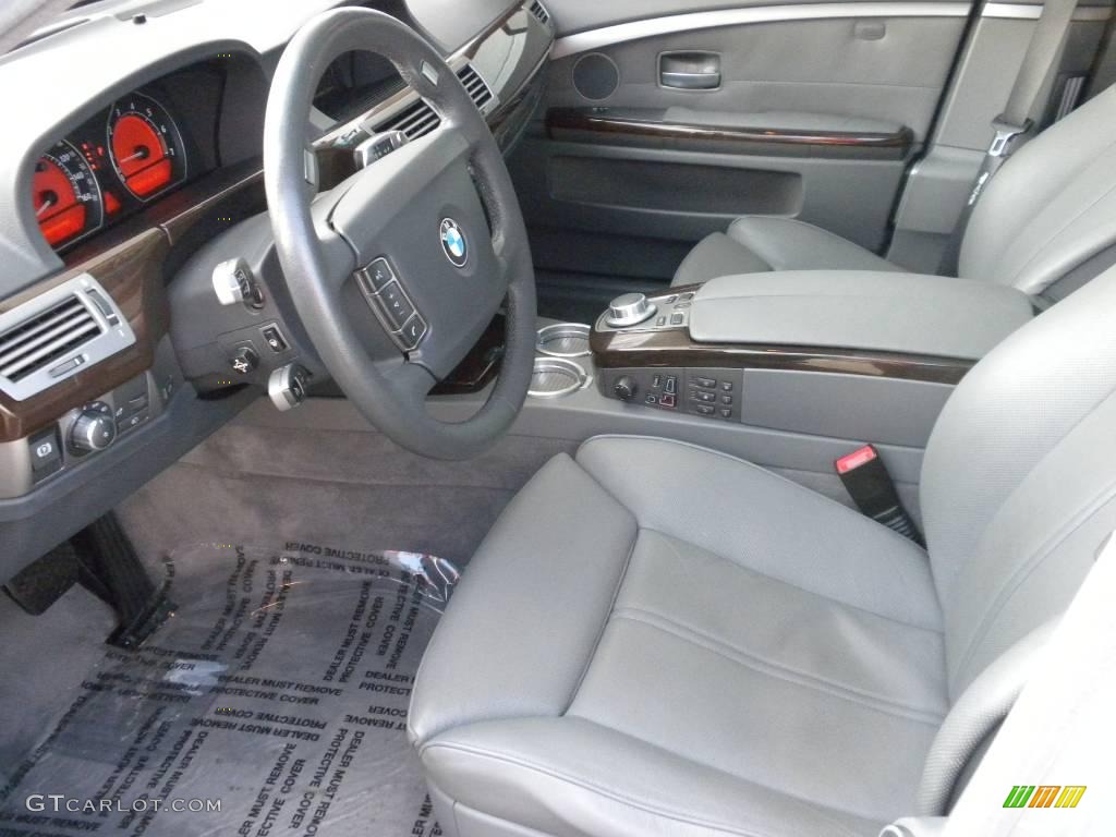 2006 7 Series 750Li Sedan - Titanium Silver Metallic / Basalt Grey/Flannel Grey photo #6