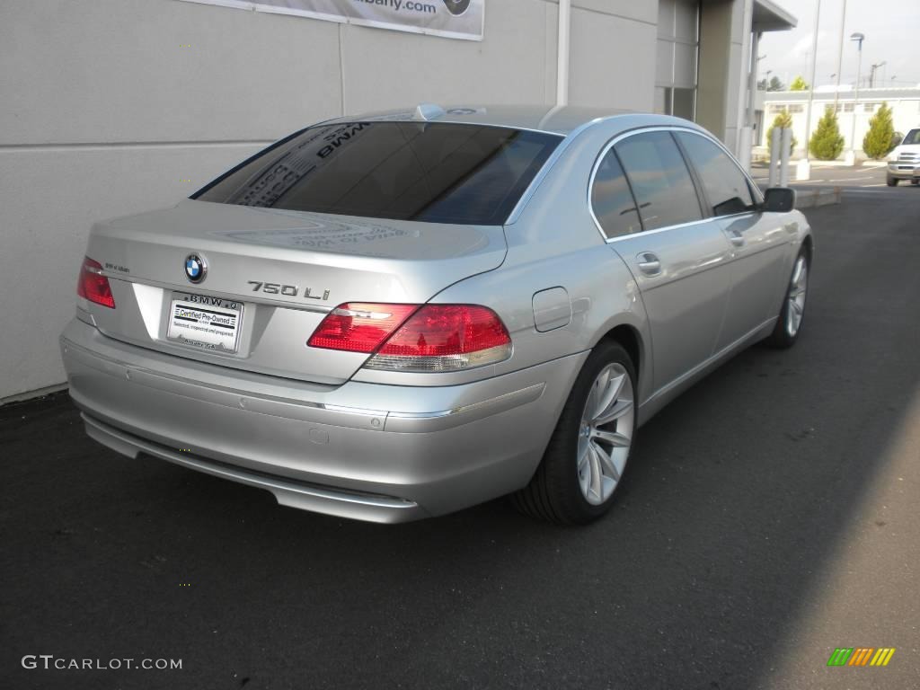 2006 7 Series 750Li Sedan - Titanium Silver Metallic / Basalt Grey/Flannel Grey photo #19