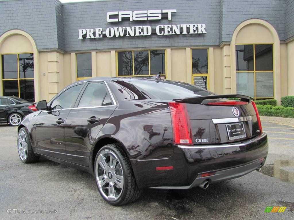 2009 CTS Sedan - Black Cherry / Light Titanium/Ebony photo #5