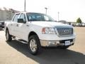 2004 Oxford White Ford F150 Lariat SuperCrew 4x4  photo #4