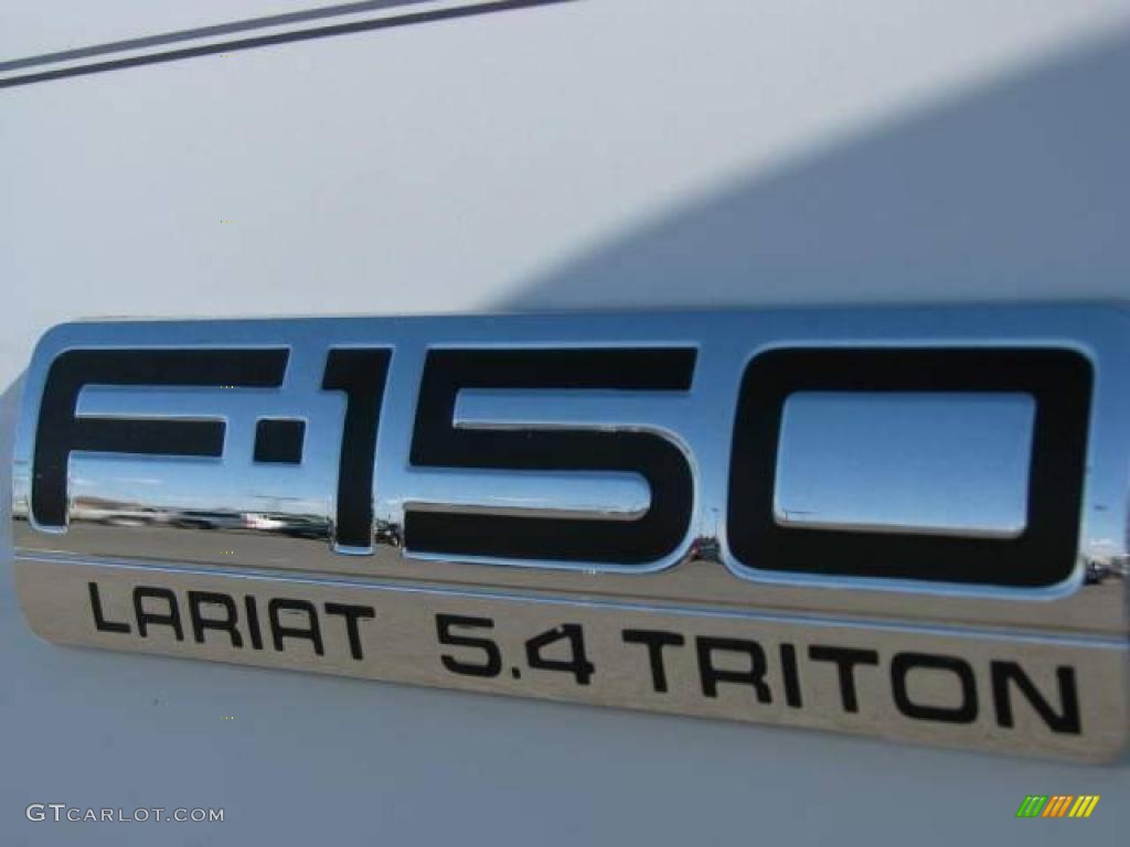 2004 F150 Lariat SuperCrew 4x4 - Oxford White / Tan photo #9