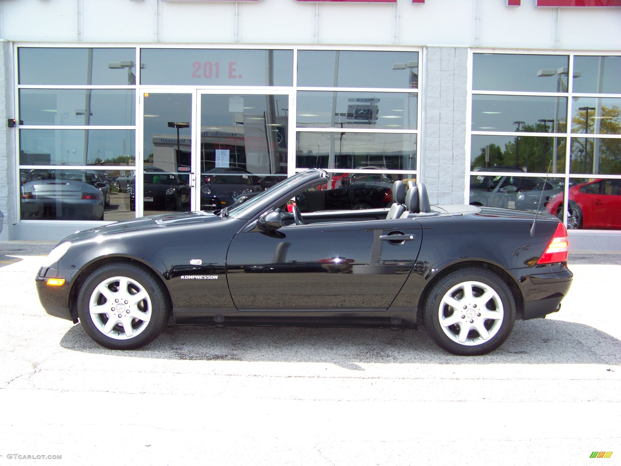 1998 SLK 230 Kompressor Roadster - Black / Black photo #8