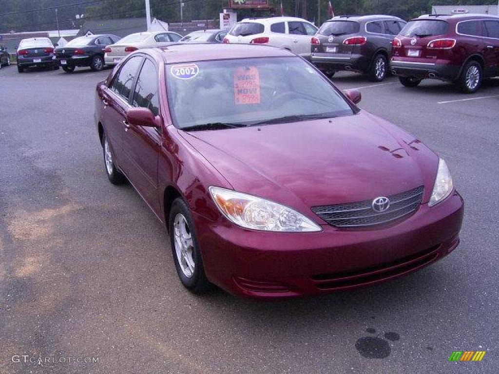 2002 Camry LE - Salsa Red Pearl / Stone photo #5