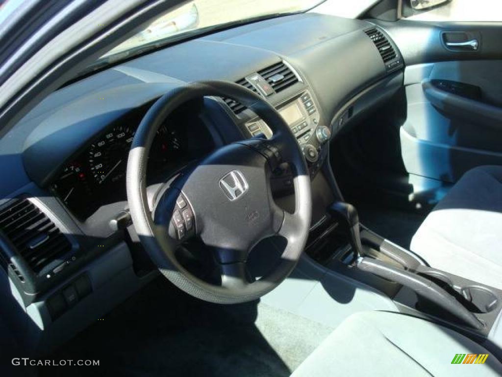 2007 Accord SE V6 Sedan - Cool Blue Metallic / Gray photo #16