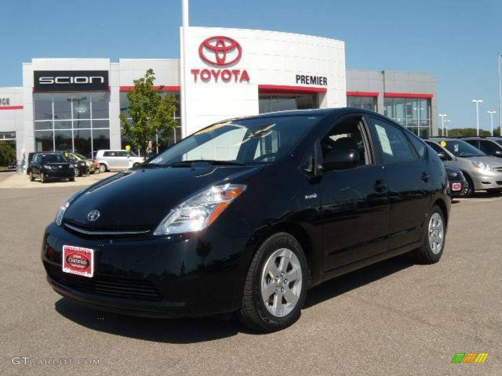 2008 Prius Hybrid - Black / Gray photo #1