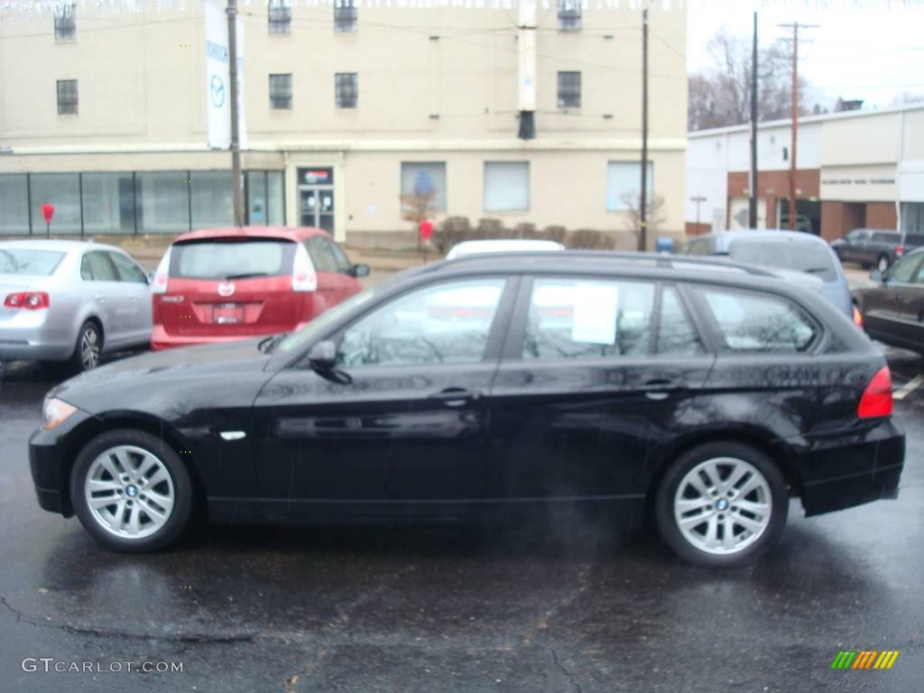 2006 3 Series 325xi Wagon - Jet Black / Grey photo #2