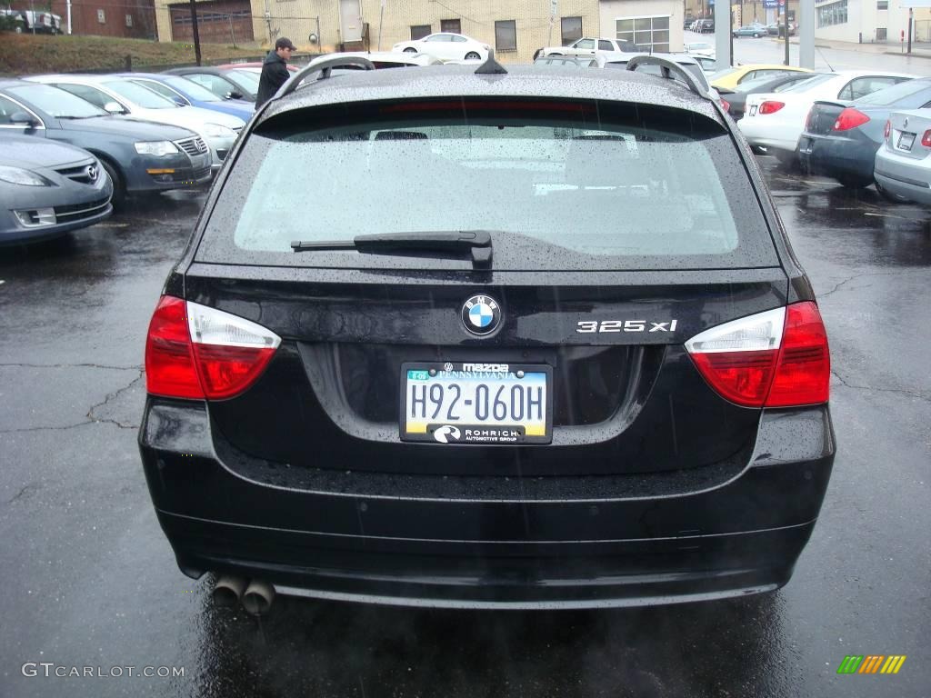 2006 3 Series 325xi Wagon - Jet Black / Grey photo #4
