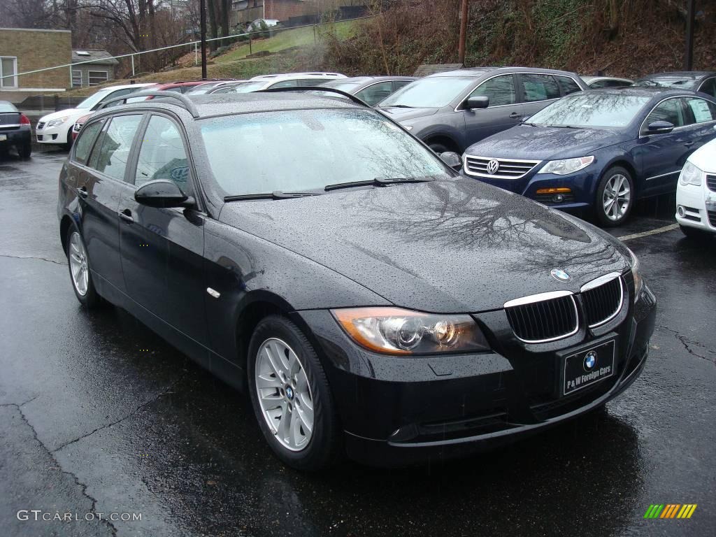 2006 3 Series 325xi Wagon - Jet Black / Grey photo #7