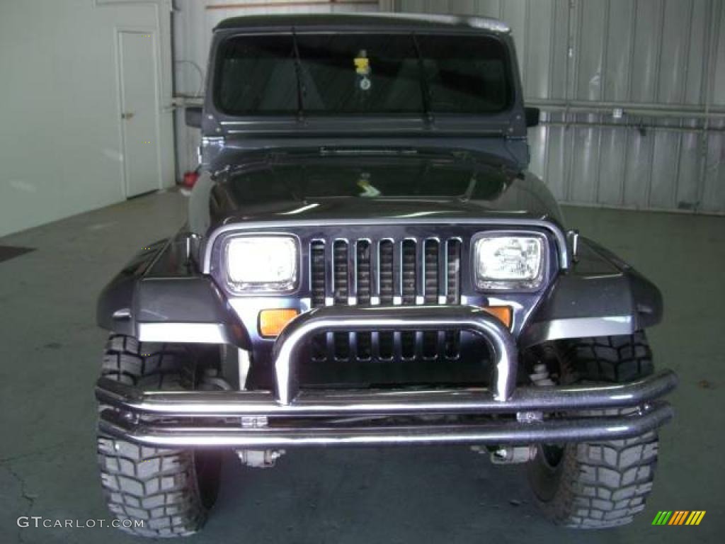 1990 Wrangler Laredo 4x4 - Charcoal Gray Metallic / Gray photo #8