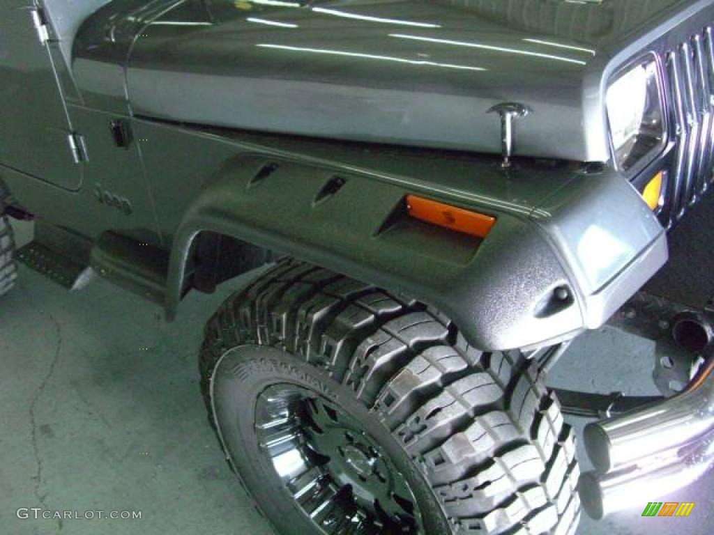 1990 Wrangler Laredo 4x4 - Charcoal Gray Metallic / Gray photo #10