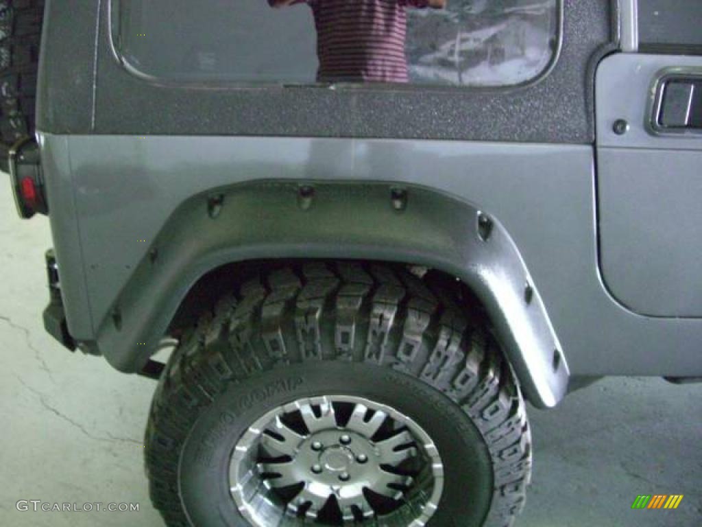 1990 Wrangler Laredo 4x4 - Charcoal Gray Metallic / Gray photo #12