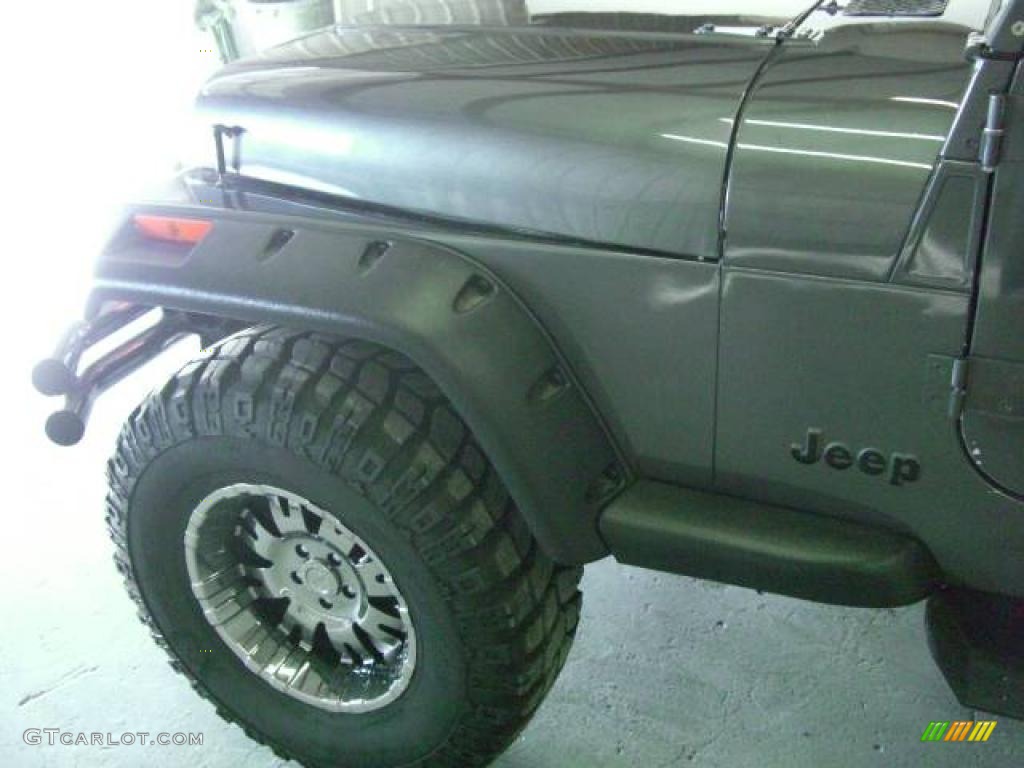 1990 Wrangler Laredo 4x4 - Charcoal Gray Metallic / Gray photo #17