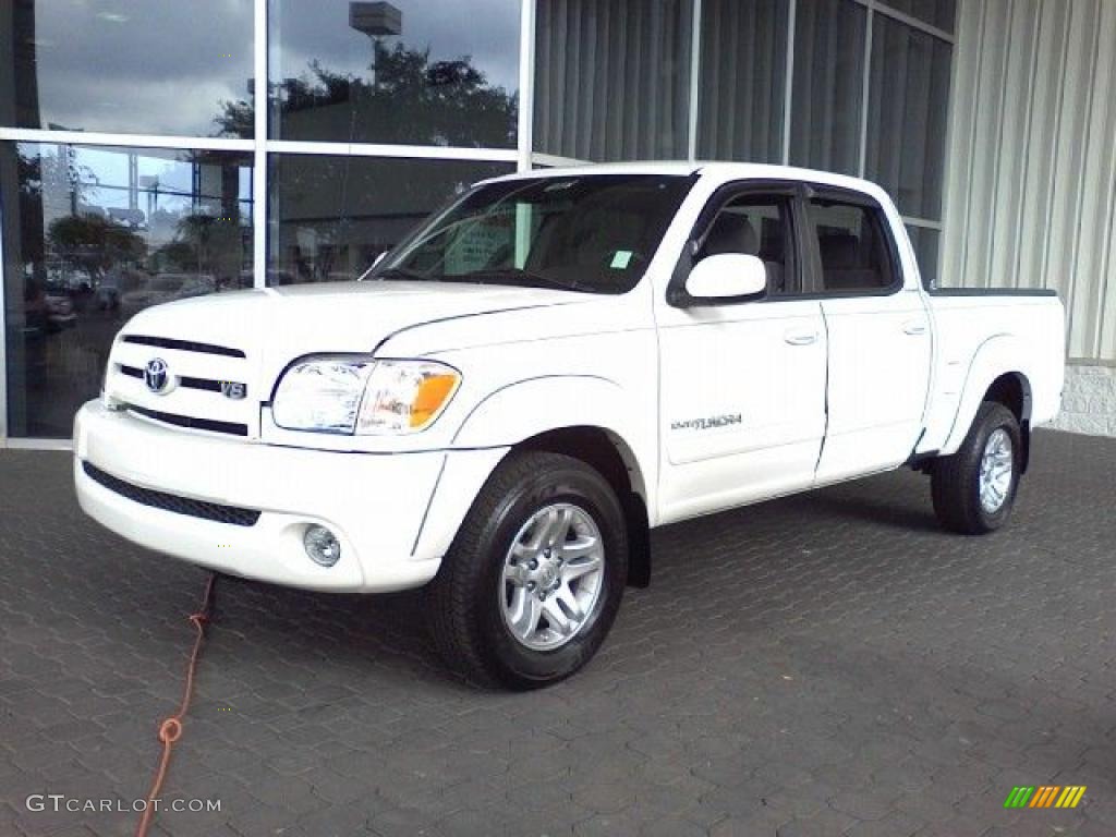 2005 Tundra Limited Double Cab - Natural White / Dark Gray photo #18