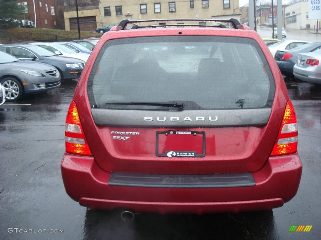 2005 Forester 2.5 XT - Cayenne Red Pearl / Off Black photo #4