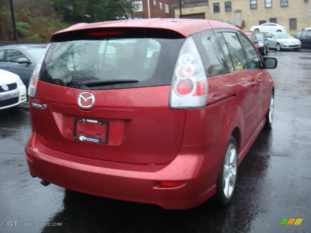 2006 MAZDA5 Sport - Cardinal Red Mica / Black photo #5