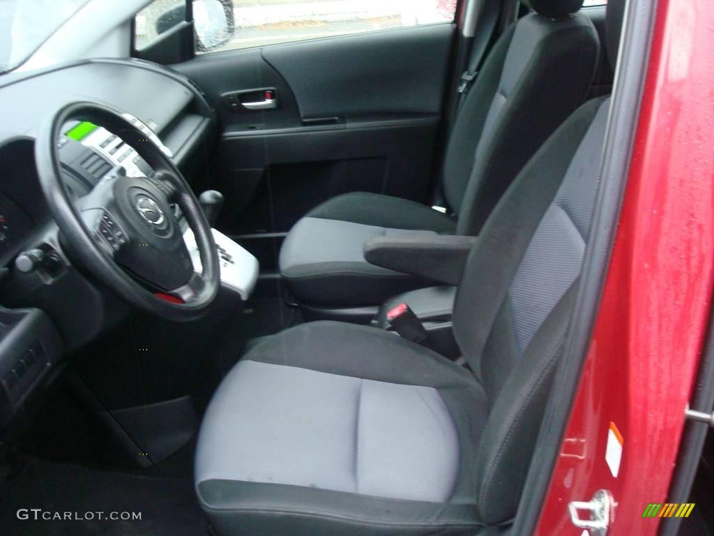 2006 MAZDA5 Sport - Cardinal Red Mica / Black photo #10
