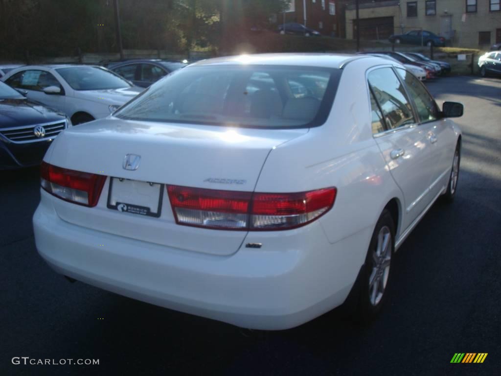 2003 Accord EX V6 Sedan - Taffeta White / Ivory photo #5
