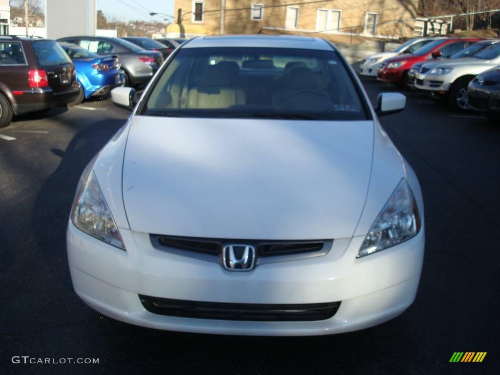 2003 Accord EX V6 Sedan - Taffeta White / Ivory photo #8