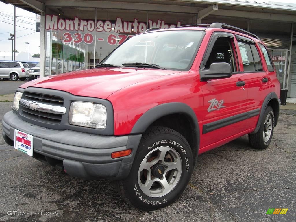 2002 Tracker ZR2 4WD Hard Top - Wildfire Red / Medium Gray photo #1