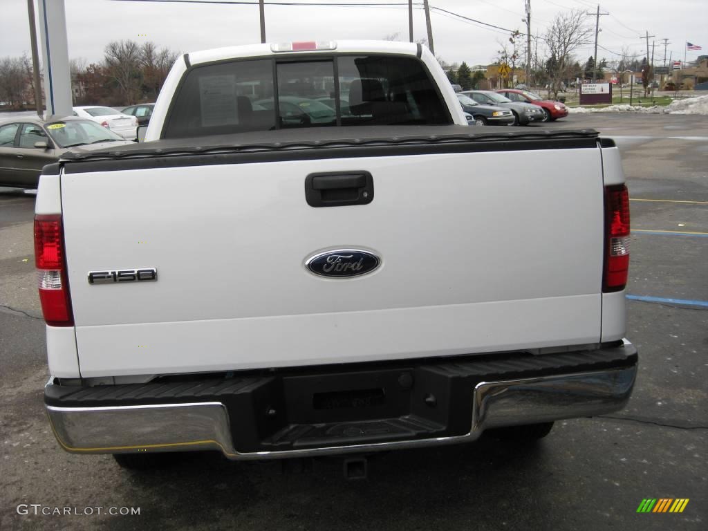 2006 F150 XLT SuperCab 4x4 - Oxford White / Tan photo #4