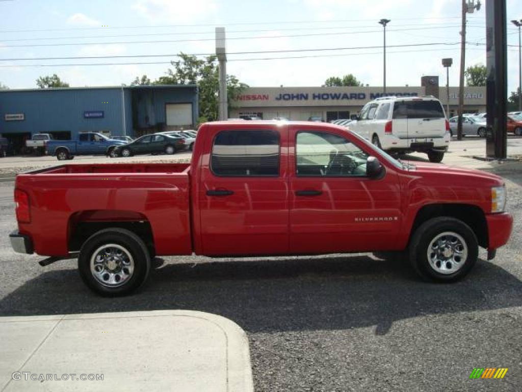 2007 Silverado 1500 LS Crew Cab - Victory Red / Dark Charcoal photo #6