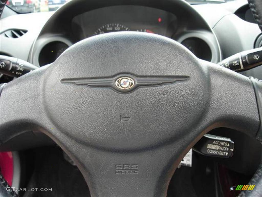 2001 Sebring LXi Coupe - Ruby Red Pearlcoat / Black/Light Gray photo #26