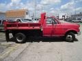 1995 Ultra Red Ford F350 XL Regular Cab Chassis Dump Truck  photo #6