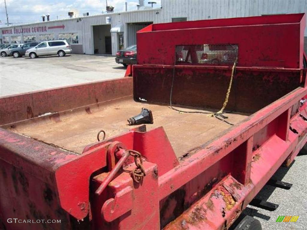 1995 F350 XL Regular Cab Chassis Dump Truck - Ultra Red / Red photo #14