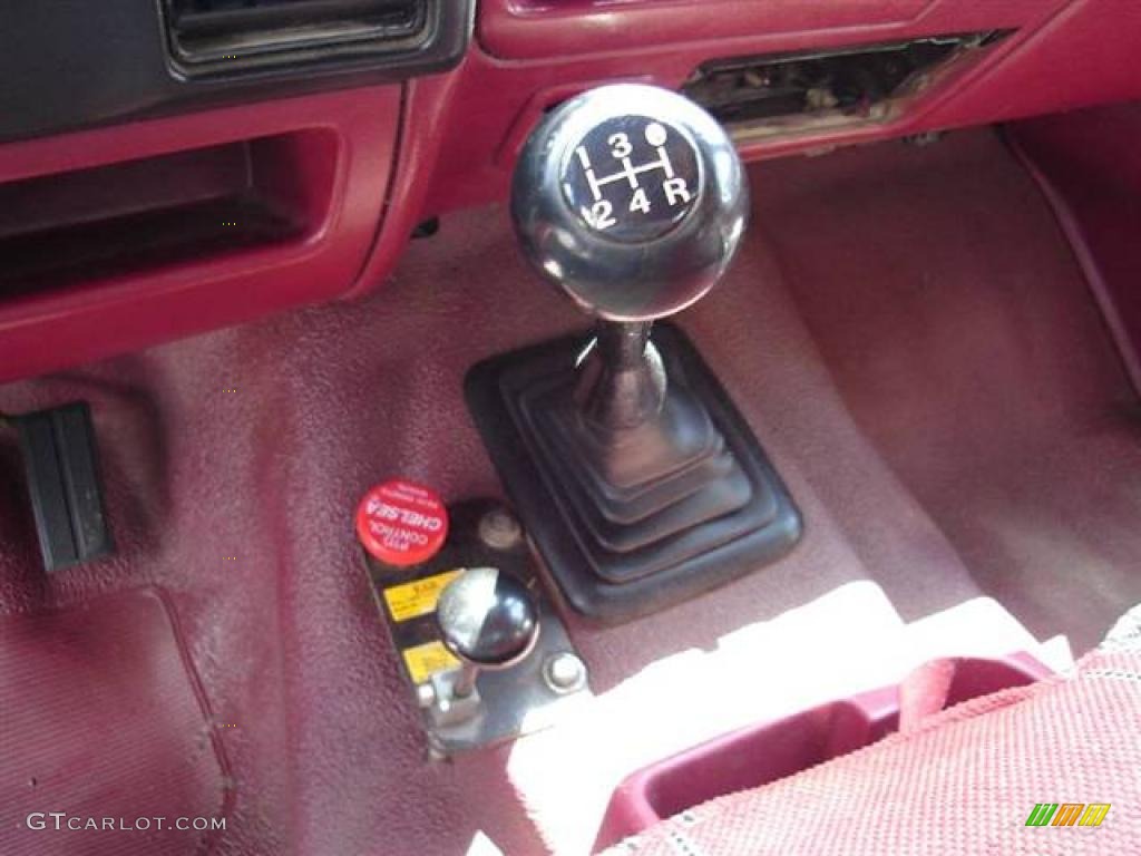1995 F350 XL Regular Cab Chassis Dump Truck - Ultra Red / Red photo #24
