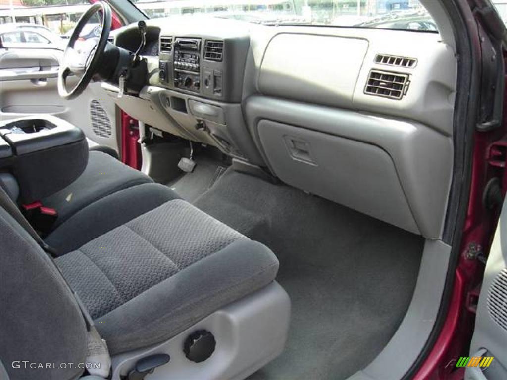 2002 F250 Super Duty XLT SuperCab 4x4 - Toreador Red Metallic / Medium Flint photo #20