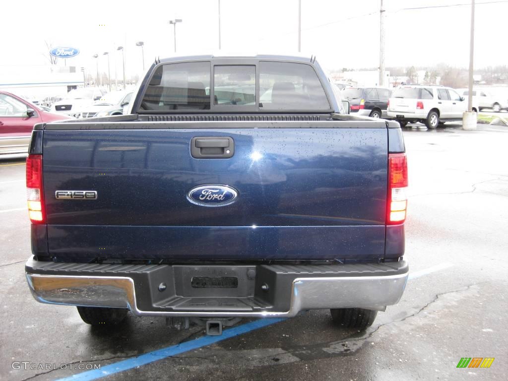 2006 F150 XLT SuperCab 4x4 - True Blue Metallic / Medium/Dark Flint photo #4