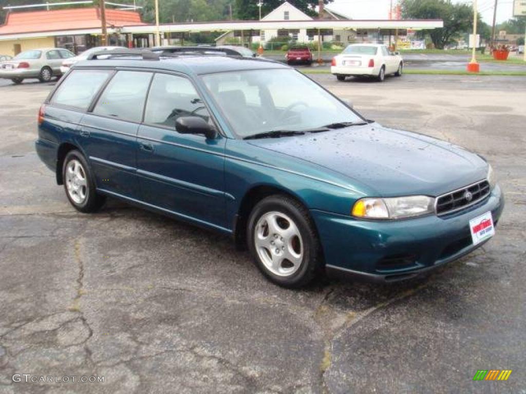 1999 Legacy L Wagon - Spruce Green Pearl / Gray photo #5