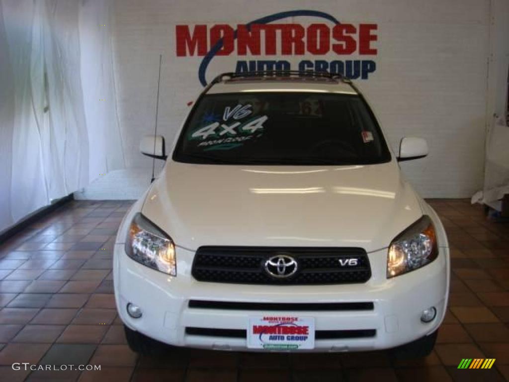 2007 RAV4 Sport 4WD - Super White / Dark Charcoal photo #1