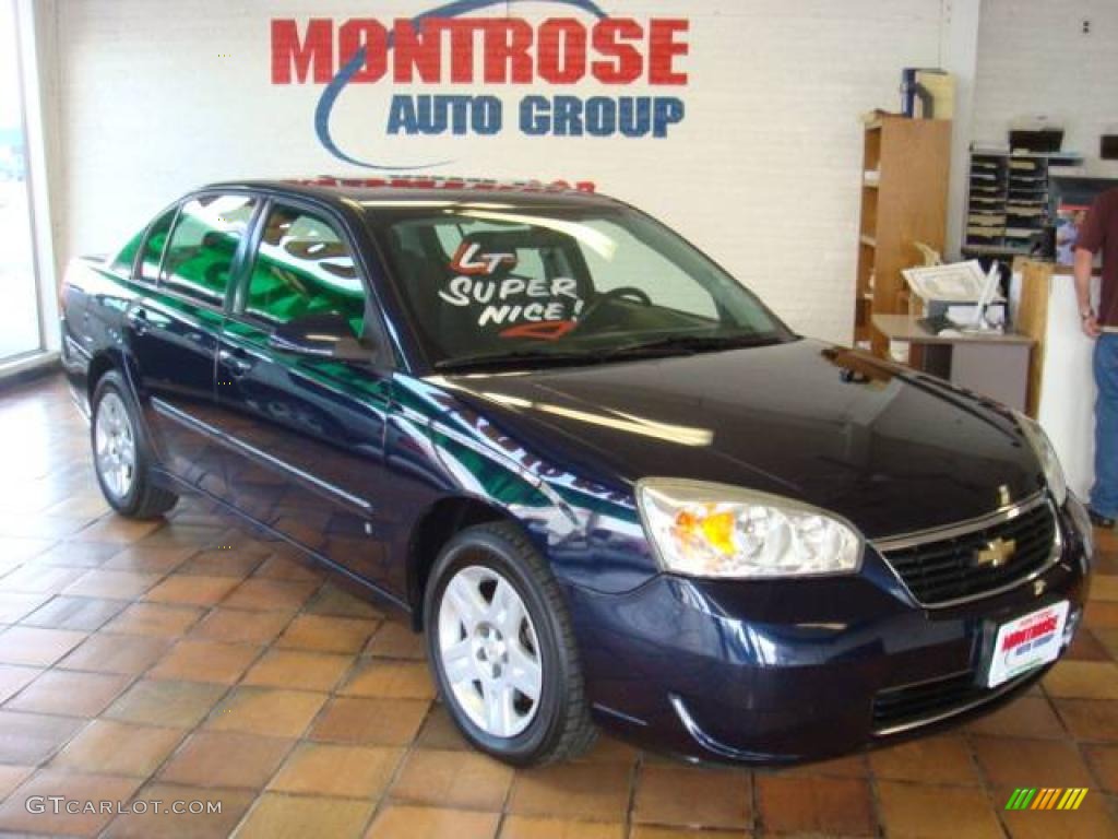 2006 Malibu LT V6 Sedan - Dark Blue Metallic / Ebony Black photo #7