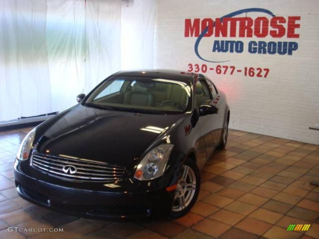 2003 G 35 Coupe - Black Obsidian / Willow photo #9
