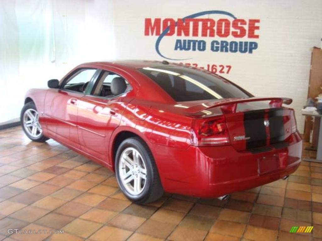 2006 Charger R/T - Inferno Red Crystal Pearl / Dark Slate Gray/Light Graystone photo #3