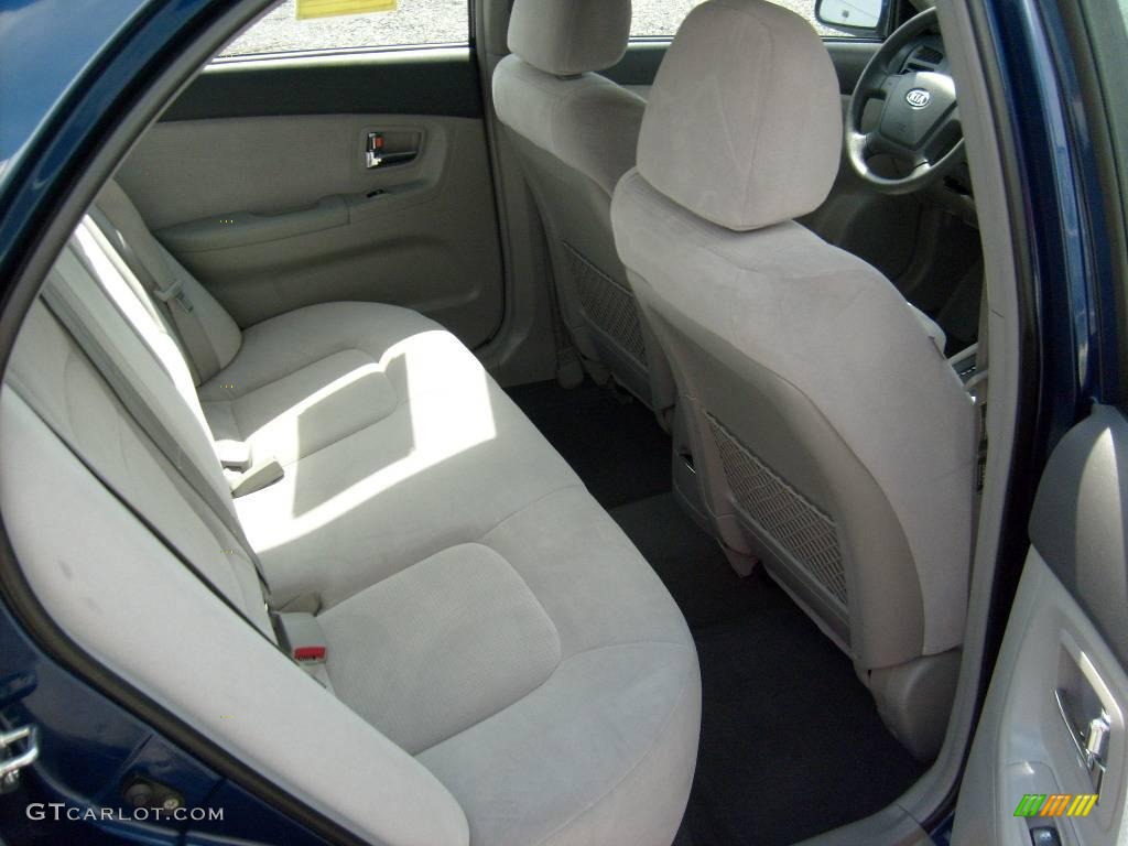 2007 Spectra EX Sedan - Deep Ocean Blue / Gray photo #16