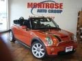 2006 Hot Orange Metallic Mini Cooper S Convertible  photo #2