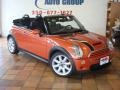 2006 Hot Orange Metallic Mini Cooper S Convertible  photo #5