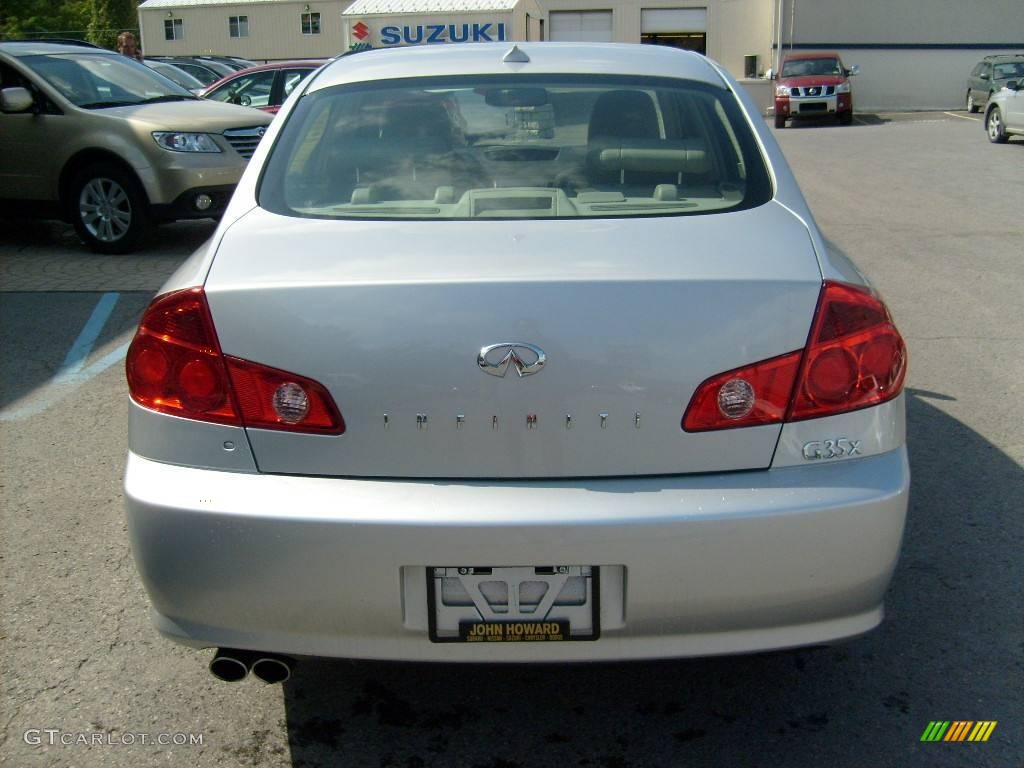 2006 G 35 x Sedan - Liquid Platinum Metallic / Stone photo #6